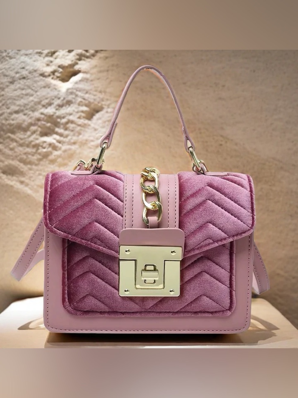 Velvet “IT Girl” Handbag unique purse